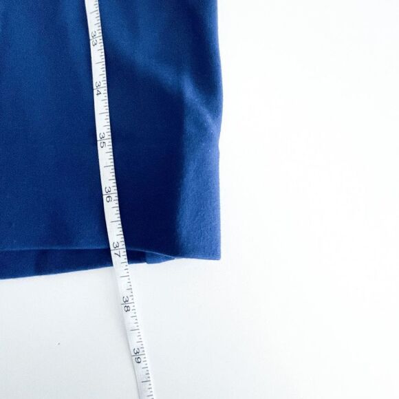 Wilfred Womens Dress Bodycon Dress Short Sleeve Blue Back Zip Medium - Picture 6 of 7